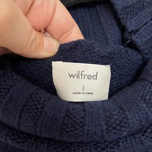 Wilfred "Champeaux" Navy Cableknit Sweater